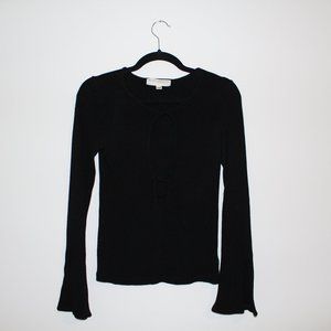 Urban Outfitters Black Long Sleeved Party Top